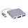 Переходник адаптер 3 в 1 USB Type-C - HDMI / USB 3.0 / USB Type-C Silver (6249)