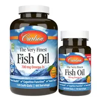 Жирные кислоты Carlson Labs The Very Finest Fish Oil 700 mg, 120+30 капсул Апельсин