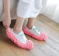 Домашние тапочки – моп для уборки полов SweepSlippers · Тапки - полотерки из микрофибры