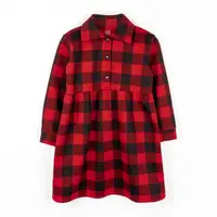 Платье с начесом в клетку Plaid