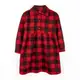 Платье с начесом в клетку Plaid