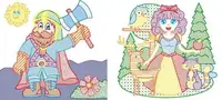 Водні розмальовки з кольоровим контуром "Улюблені герої" (укр)