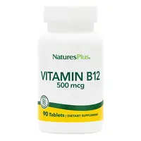 Витамины и минералы Natures Plus Vitamin B12 500 mcg, 90 таблеток