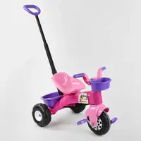 Велосипед трехколесный с родительской ручкой Pilsan Pink/Purple (102768)