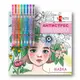 Раскраска антистресс c гелевыми ручками Santi Мавка 450161 20 страниц