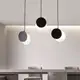 Люстра светодиодная подвесная LED светильник для квартиры на потолок лэд 26711 Черный 40-200х28х10 см.