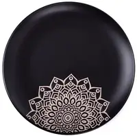 Тарілка десертна Limited Edition Kora JH2068-1 чорна 19 см