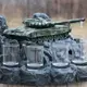 Наливатор алкоголя Танк Т-72 со стелой на 7 рюмок, Автобармен