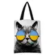 Сумка женская тканевая Original Кот в очках 40x45 см (SV_14S142_BL)