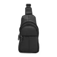 Мужской кожаный рюкзак через плечо Borsa Leather K16615D-black