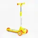 Самокат трехколесный Skyper колеса PU 112 х 42 мм со светом, музыка, руль съемный. Yellow (144406)