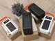 Power Bank на солнечной батарее 40000mAh c 4 кабелями (Реальная мощность) Павер банк