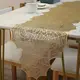 Коврик сервировочный под горячее 150×35см, сервировочная салфетка золотистая, узор в виде паутины