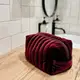 Бархатная косметичка ORGANIZE 24*13*13 см (бордо)