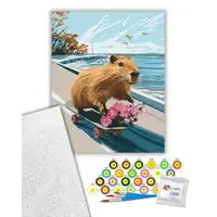 Картина по номерам "Капібара-фрістайл" 40х50 см