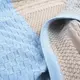 Плед вязанный с шапочкой пэчворк ТM PAPAELLA 70х90 см блакитний
