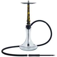 Кальян Tiaga Hookah Astra, золотой, утончённый стиль, высота 53 см на колбе Craft прозрачная