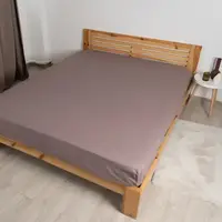 Простынь-чехол на резинке евро ТЕП Вдохновение 2-04019_26859 200х200 см мокко