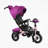 Велосипед 3-х колісний дитячий, Best Trike, надувні колеса, фара музична, з USB, пульт. Pink (164868)