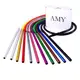 Шланг силиконовый Amy с мундштуком Aluminium Long (S232-SET) - Черный белый