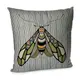 Подушка диванная с бархата Бабочка 45x45 см (45BP_FLORA003)