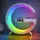 Ночник лампа настольная смарт RGB Happy Light Smart Light Sound Machine с беспроводной зарядкой 15W и Bluetooth колонкой 3W, БЕЛЫЙ
