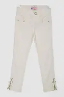 Джинсы для девочек  -уценка, цвет молочный, 247R10020-U-21