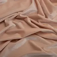 Тканина велюр однотонний нижний абрикос