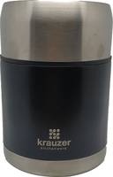 Термос харчовий Krauzer 87-7500Matte-Black 750 мл чорний