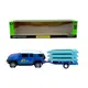Машина+прицеп мет. 1:43 Toyota FJ,откр.дверь,короб.28*8*6,5см