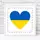 Постер в рамке Сердце Украины 30x30 см (WKMT_22U006_WH)