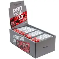 Батончик Progress Nutrition Protein Bar 30%, 16*50 грамм Йогурт малина