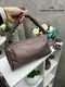 Коричнево-лавандовый - красивая молодежная сумка на молнии короткий ремень из мягкой экокожи 0396