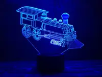 Сменная пластина для 3D ламп "Паровозик" 3DTOYSLAMP