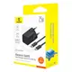 Адаптер сетевой Baseus GaN5 Fast Charger (mini) |1Type-C, 25W/3A, PD/QC| (With C to C 100W 1m cable)