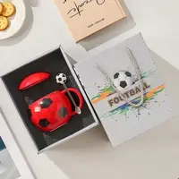 Кружка з кришкою та ложкою 14631 400 мл червона