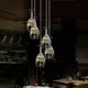 Люстра светодиодная подвесная LED светильник для квартиры на потолок лэд 26997 Хром 30-150х13х13 см.