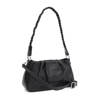 Женская кожаная сумка Borsa Leather K15001bl-black