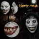 Страшная маска на Хэллоуин RESTEQ — жуткая улыбающаяся маска с белыми глазами и кожей, 22×18 см