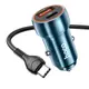 Адаптер автомобильный HOCO Type-C Cable Blue whale car charger set Z46A |1USB/Type-C, PD/QC, 30W/3A|