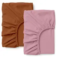 Набор простыней на резинке из вареного хлопка 180х200 SUNSET BLUSH