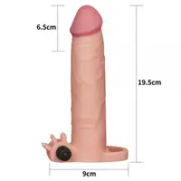 Насадка з вібрацією Add 3" Vibrating Penis Sleeve, Flesh