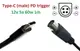 Переходник на 12v (max 5a, 60w) 4pin UP (Kycon) 1m з USB Type-C (male) Power Delivery PD тригер (A class) 1 день гар.