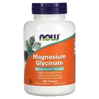Витамины и минералы NOW Magnesium Glycinate, 180 таблеток