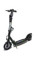 Самокат двухколесный Scale Sports, колеса PU 200 мм, 2 амортизатора, алюминиевая рама, дисковый тормоз. Black and Green (853715831)