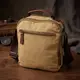Вертикальная сумка для мужчин из текстиля Vintage 22239 Песочный