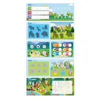 Дитяча розвиваюча книга Busy Book Монтессори, тактильная книга с липучками Keybaby для детей, бизибук, Animals