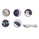 Аккумуляторная военная лампа для шлема OSL LED WATTON WT-065 на три режима  с функцией перезарядки