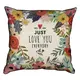 Подушка с мешковины Just love you everyday 45x45 см (45PHB_17L008_WH)
