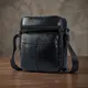 Сумка мужская компактная кожаная Vintage 14909 Черная